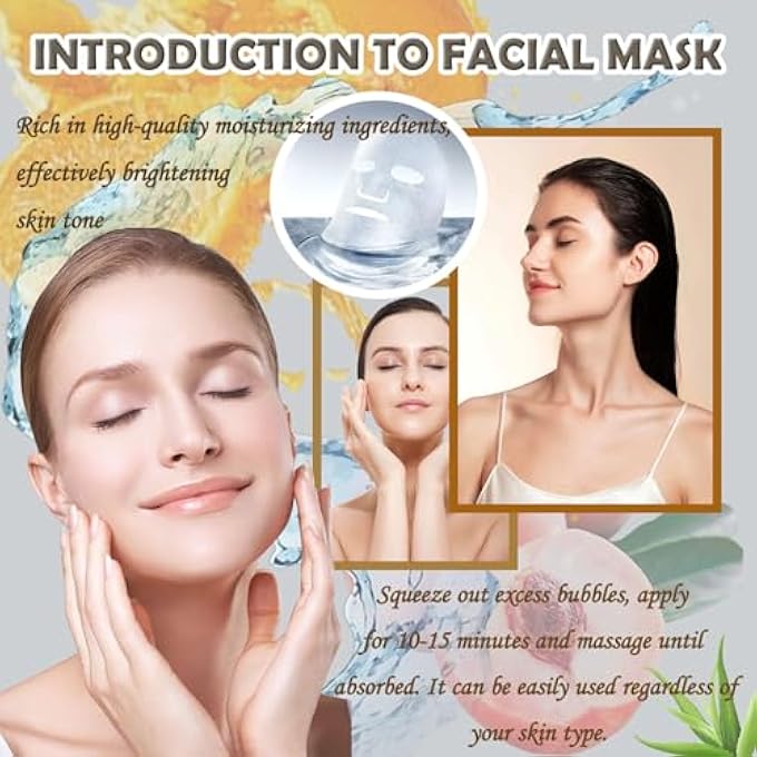 WENJLYJ 20 COMBO FACE SHEET MASKS SKINCARE SET,MOISTURIZING FACE MASK SKIN CARE KIT,HYDRATING FACIAL MASK GIFT SET FOR WOMEN,MOM,MEN,WIFE & GIRLFRIENDS - Image 4